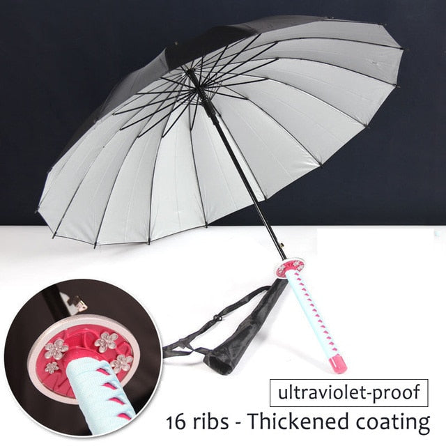 Demon Slayer Kimetsu No Yaiba Samurai Sword Umbrella